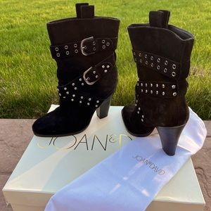 Black Suede Joan & David Boots